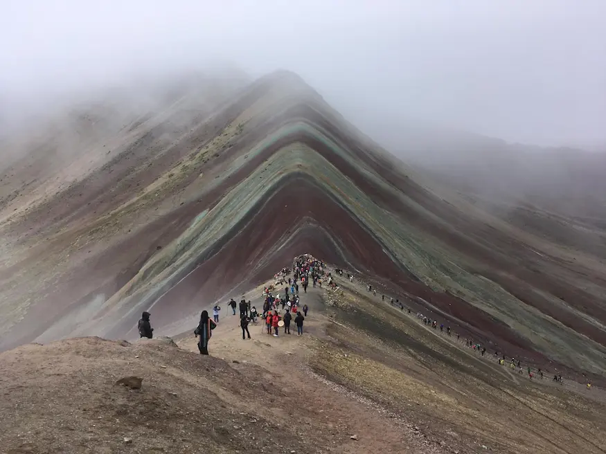 rainbow mountain in december