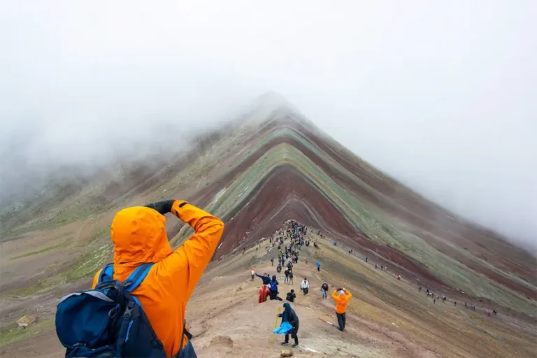 rainbow mountain in january