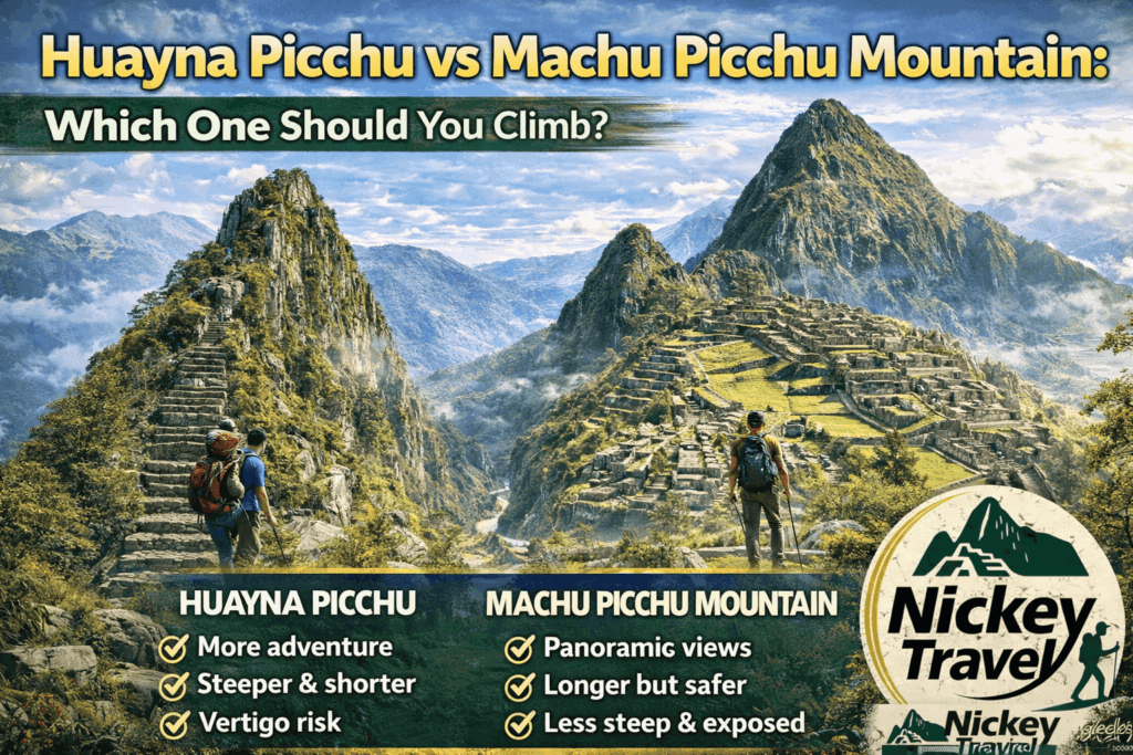 Huayna Picchu vs Machu Picchu Mountain