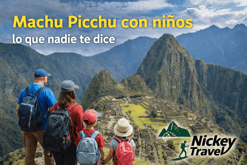 machupicchu con niños