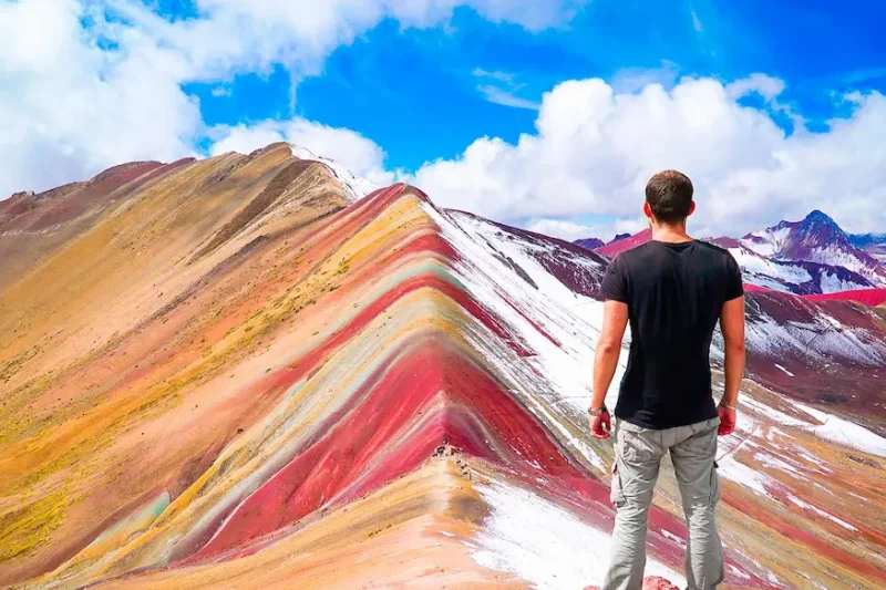 rainbow mountain in april