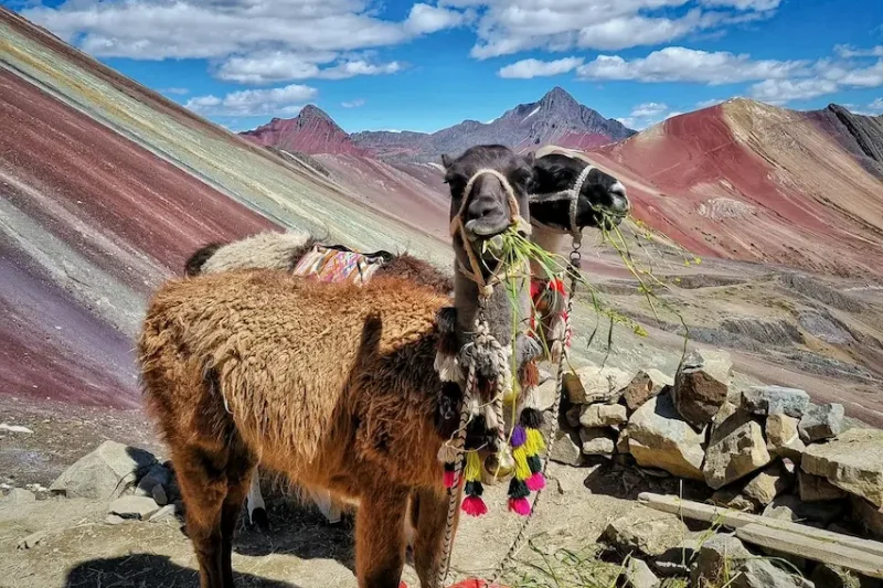 rainbow mountain in september